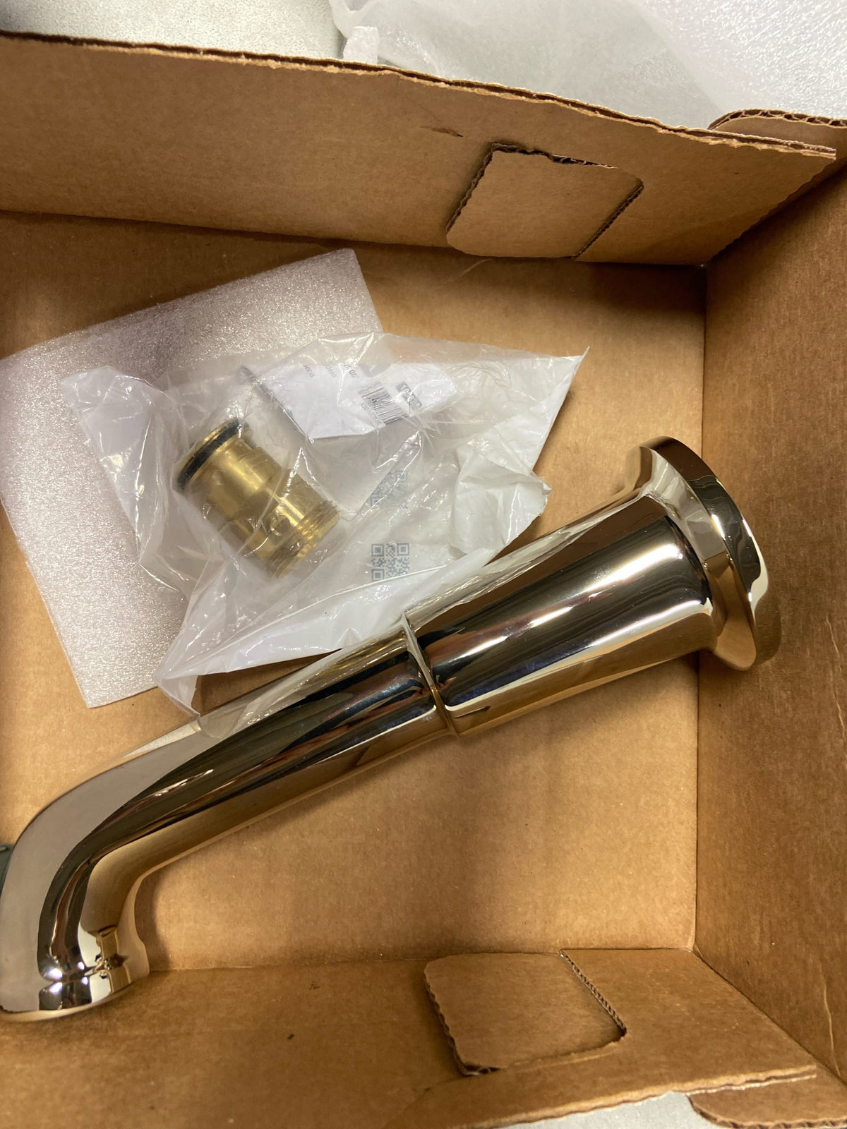 Delta RP100453PN Bowery 9-1/8" Non Diverter Wall Mounted Tub Spout - Brilliance Polished Nickel