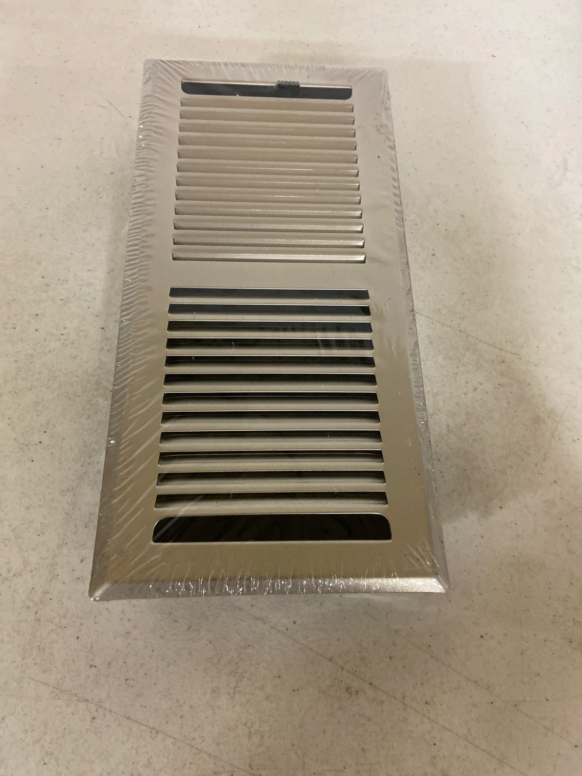 Home intuition CTFV410SN Contemporary 4x10 Inch Decorative Floor Register Vent with Mesh Cover Trap, Satin Nickel