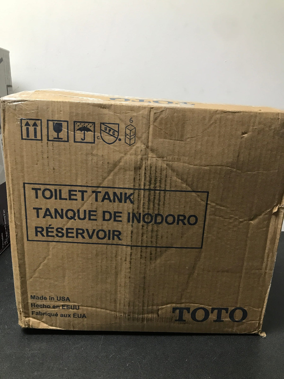 TOTO ST446EMNA#01 Aquia 1.28 GPF Toilet Tank Only with Push Button Flush - Cotton
