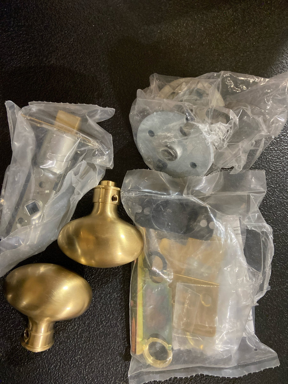 Baldwin 5025033PASS 5025 Passage Door Knob Set with 5048 Rose from the Estate Collection - Vintage Brass
