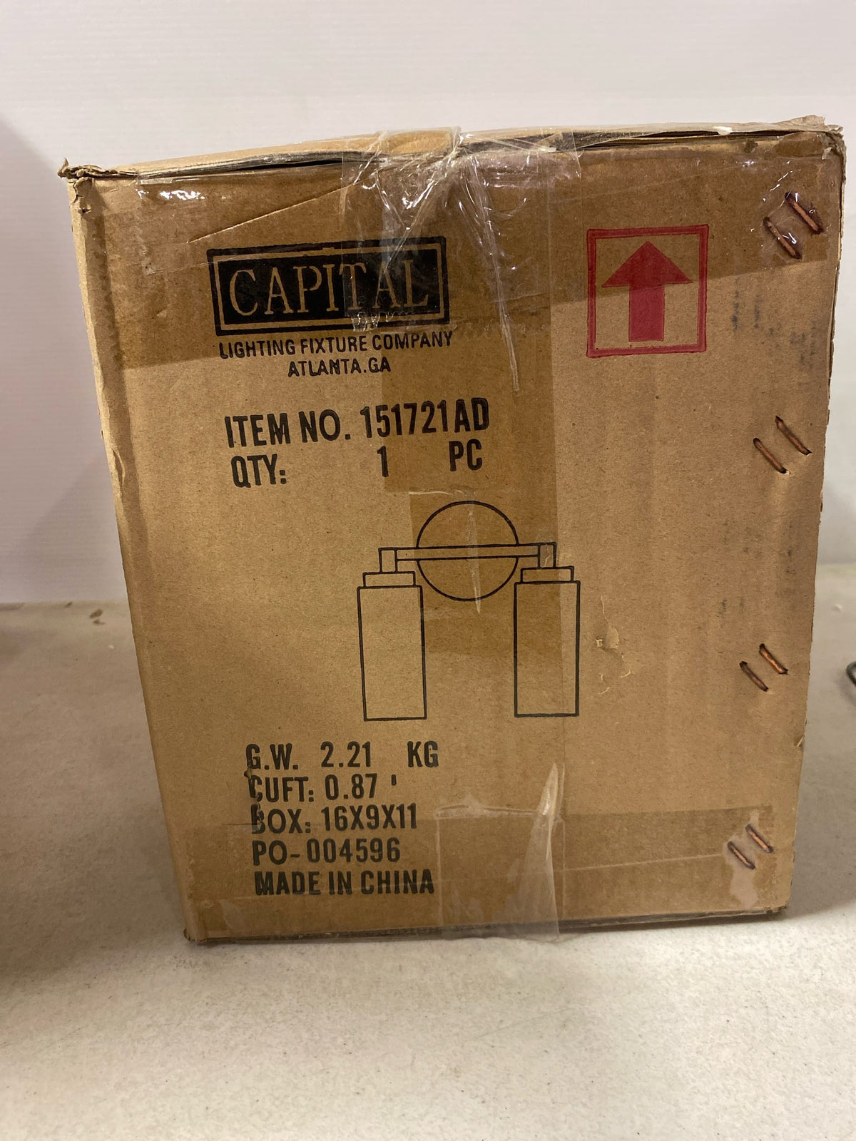 Capital Lighting 151721AD Alyssa Art-Inspired Luxe Faux Alabaster Glass Cylinder Bath Vanity Wall Light, 2-Light 120 Total Watts, 12" H x 11" W, Aged Brass