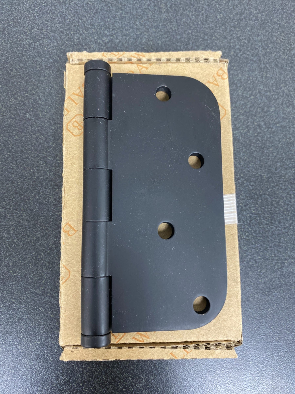 Baldwin 1140190I Radius Mortise Hinge, Black