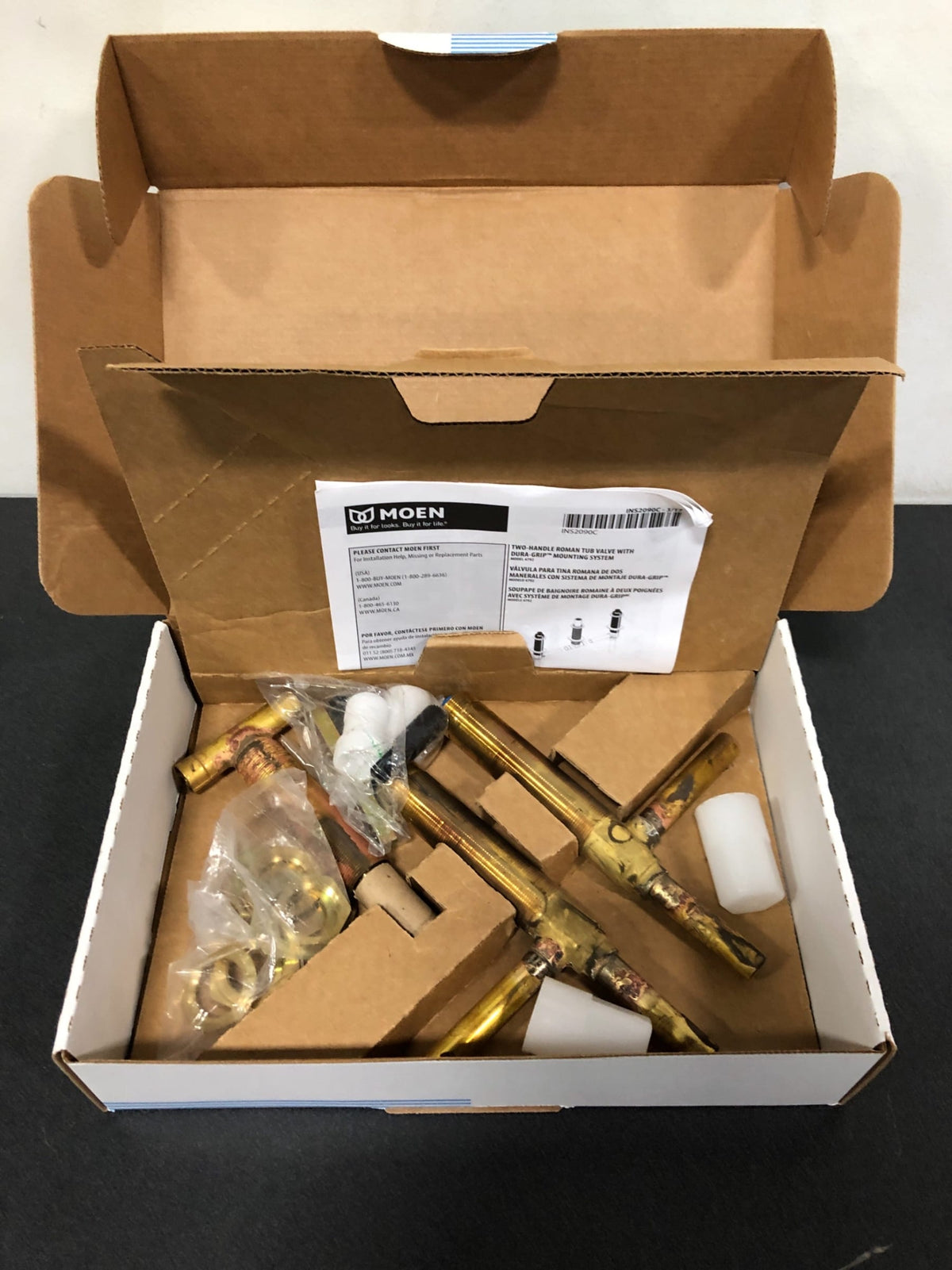 Moen 1/2 Inch Sweat (Copper-to-Copper) Roman Tub Rough-In Valve with Adjustable Centers from the M-PACT Collection