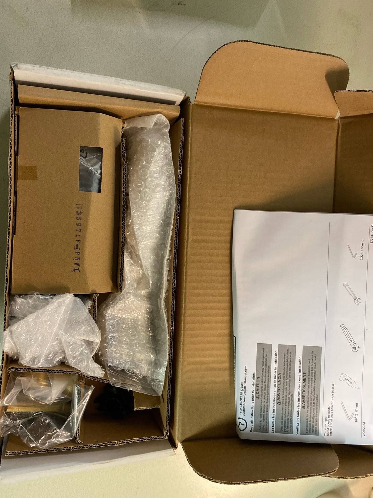 Delta T3597LF-PNWL Cassidy 1.2 GPM Wall Mounted Widespread Bathroom Faucet - Brilliance Polished Nickel