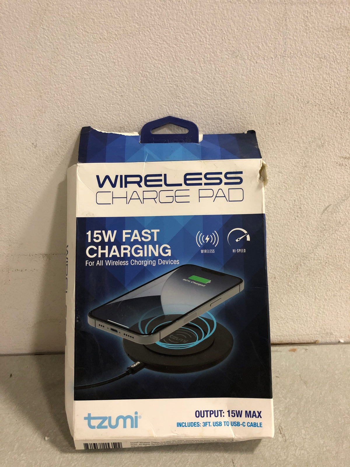 Tzumi 5352HD Hypercharge Fast Wireless Charging Pad