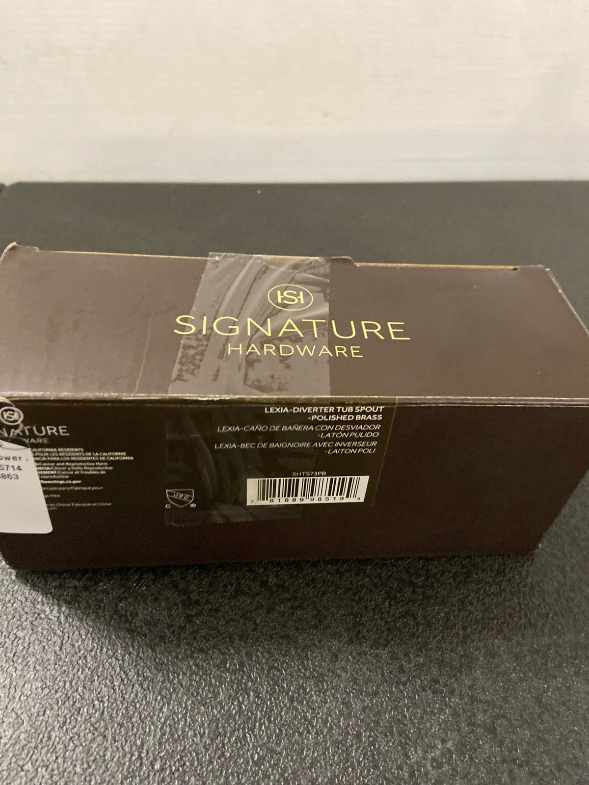 Signature Hardware SHTS73PB FundamentALL 7-1/16" Diverter Tub Spout - Polished Brass