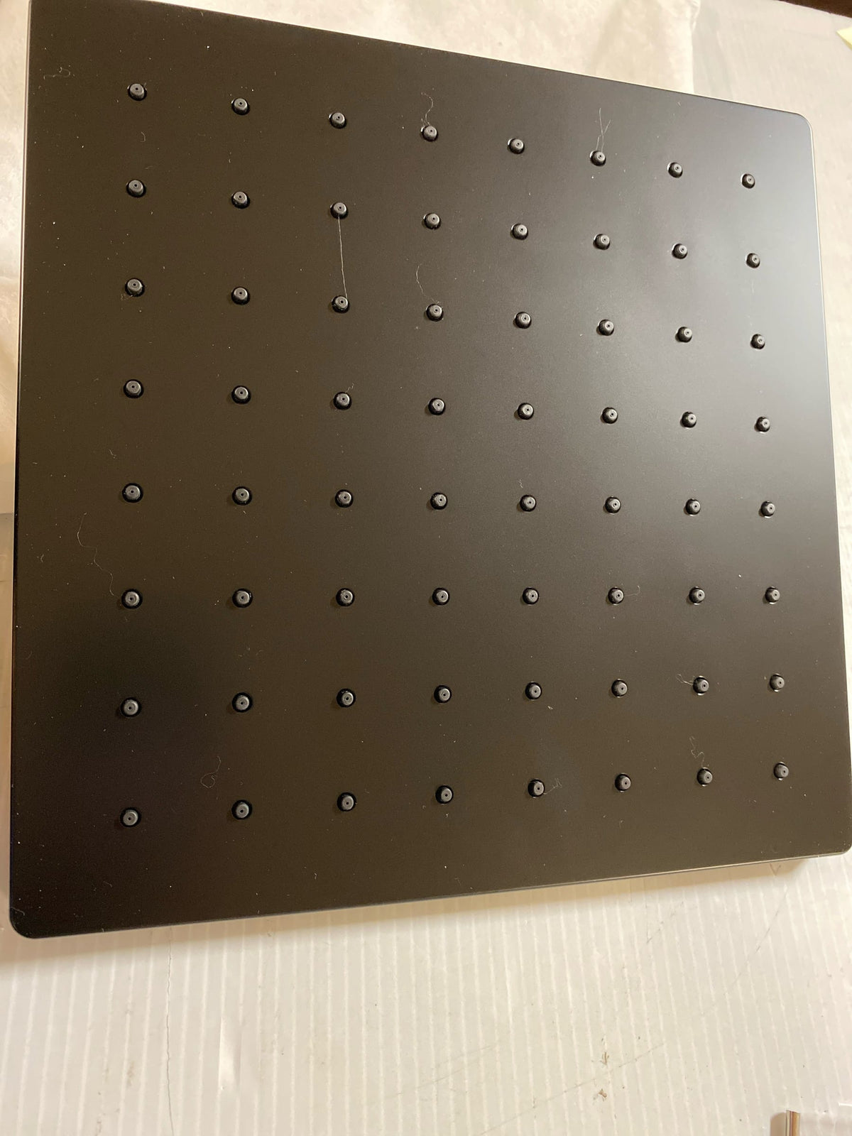 Delta RP103699BL Modern 1.75 GPM Single Function Rain Square Shower Head with Touch-Clean Sprayhead - Matte Black