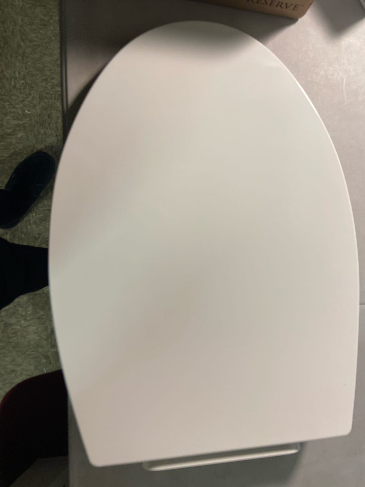 Kohler K-30780-0 Carbyne Elongated Closed-Front Quiet-Close Toilet Seat - White