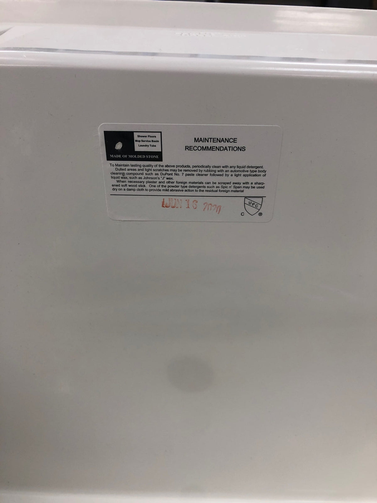 PROFLO PFLT2123W 23" Single Compartment Wall Mounted Laundry Sink - White