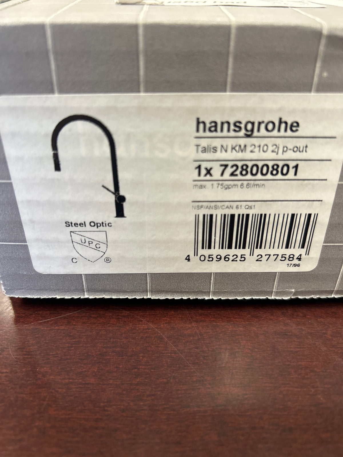Hansgrohe 72800801 Talis N 1.75 GPM Single Hole Pull Down Kitchen Faucet - Steel Optic