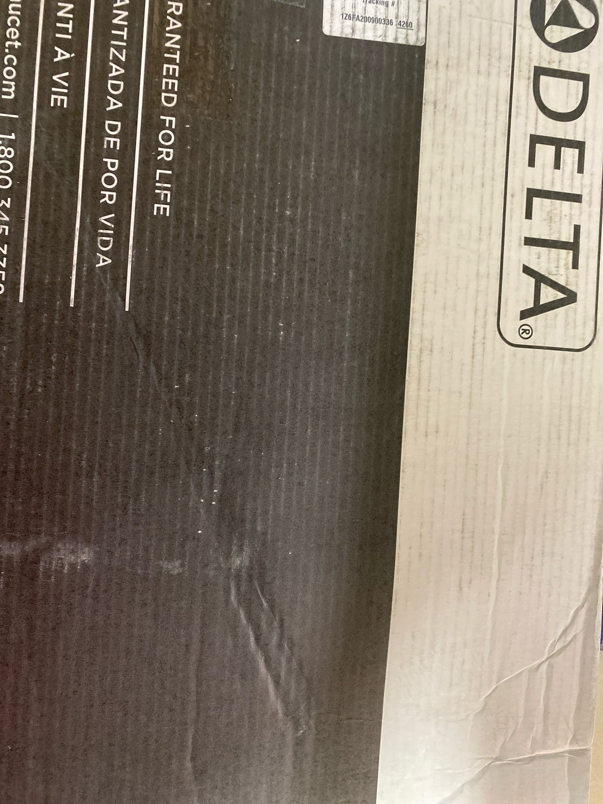 Delta T4797-BLFL-LHP Cassidy Floor Mounted Tub Filler with Built-In Diverter - Includes Hand Shower - Matte Black
