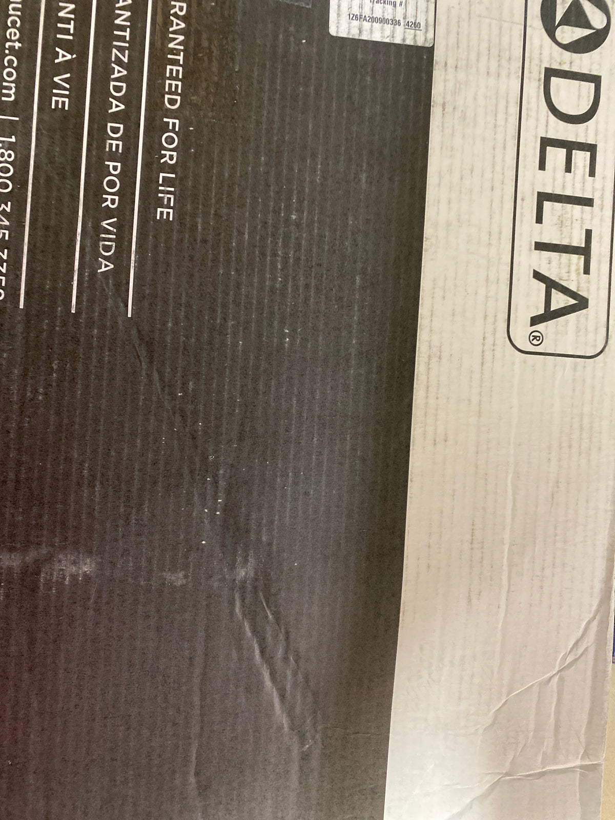 Delta T4797-BLFL-LHP Cassidy Floor Mounted Tub Filler with Built-In Diverter - Includes Hand Shower - Matte Black
