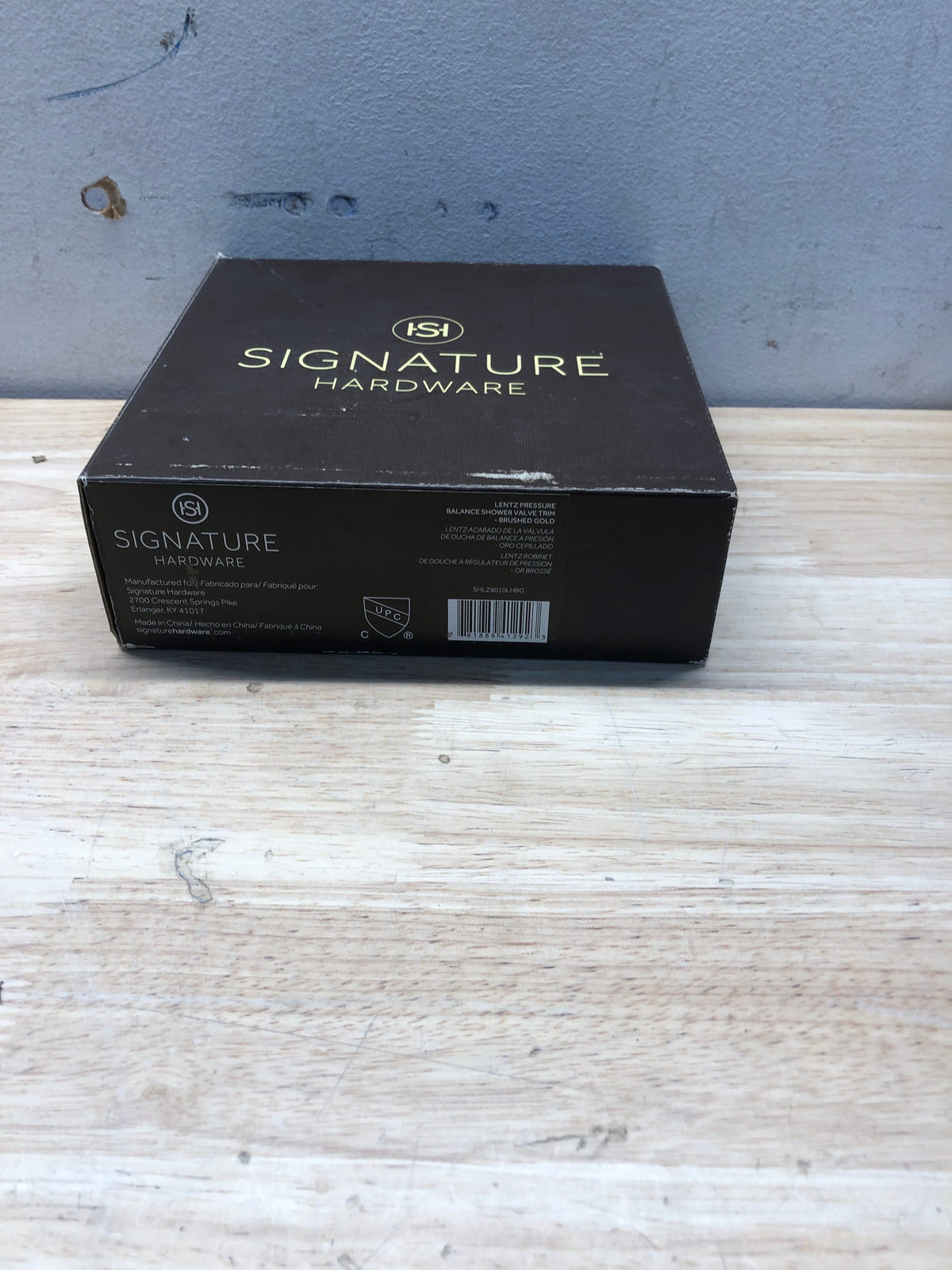 Signature Hardware SHLZ8010LHBG Lentz Pressure Balance Shower Valve Trim Only - Less Handle and Rough-In - Brushed Gold