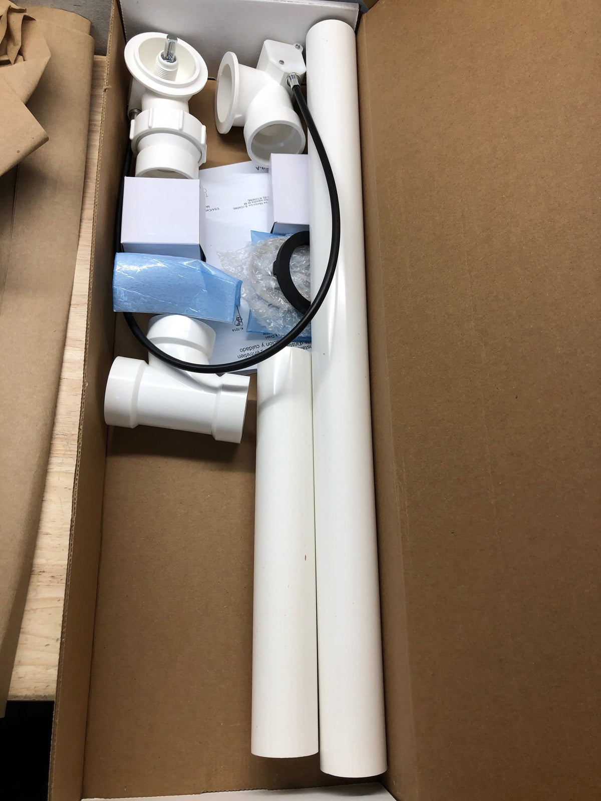 Kohler k-7213-BV Clearflo 1-1/2" Tub Drain Kit - with Overflow and PVC - Brushed Bronze