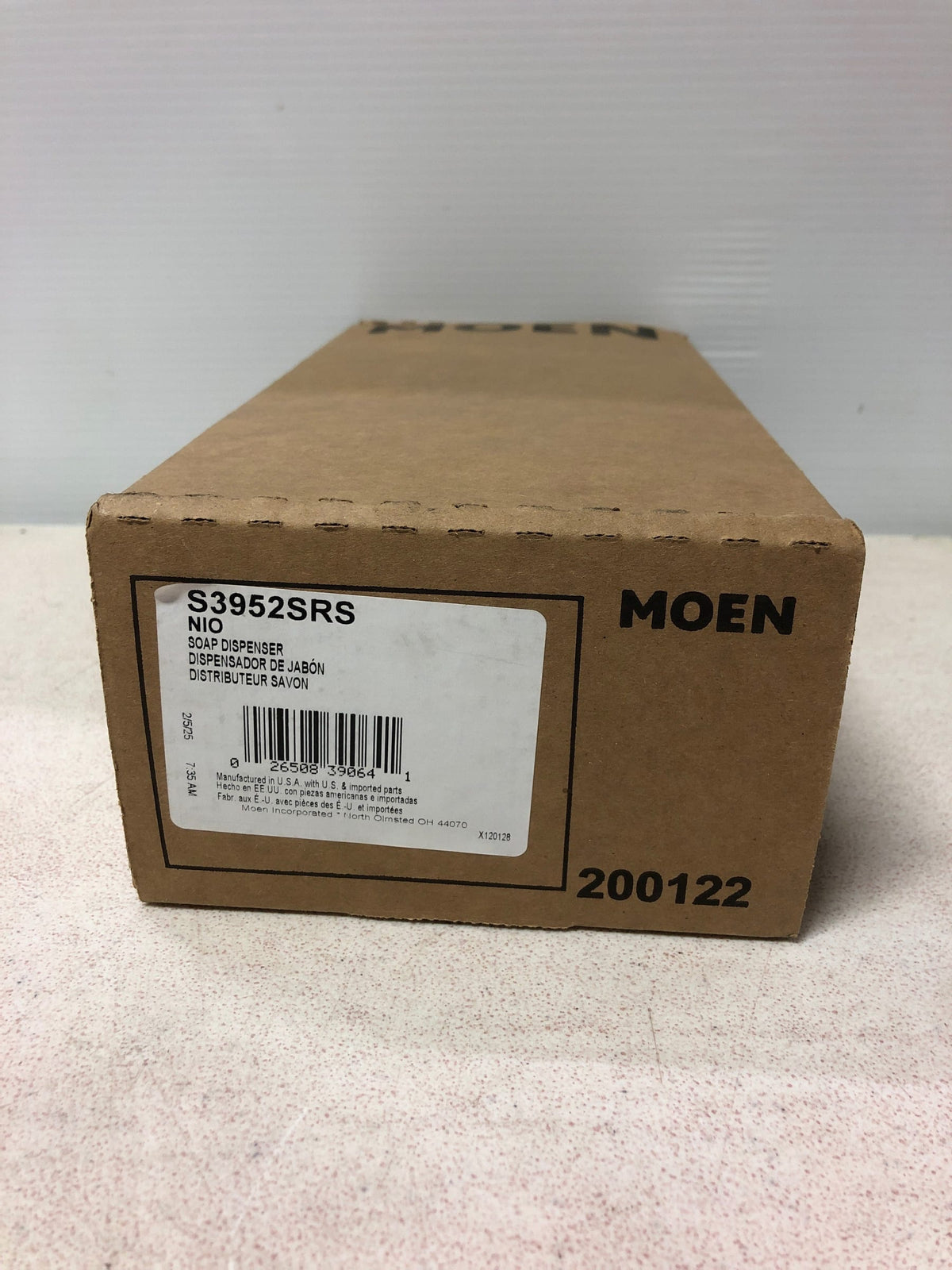 Moen S3952SRS Nio Deck Mounted Soap Dispenser with 18 oz Capacity - Spot Resist Stainless