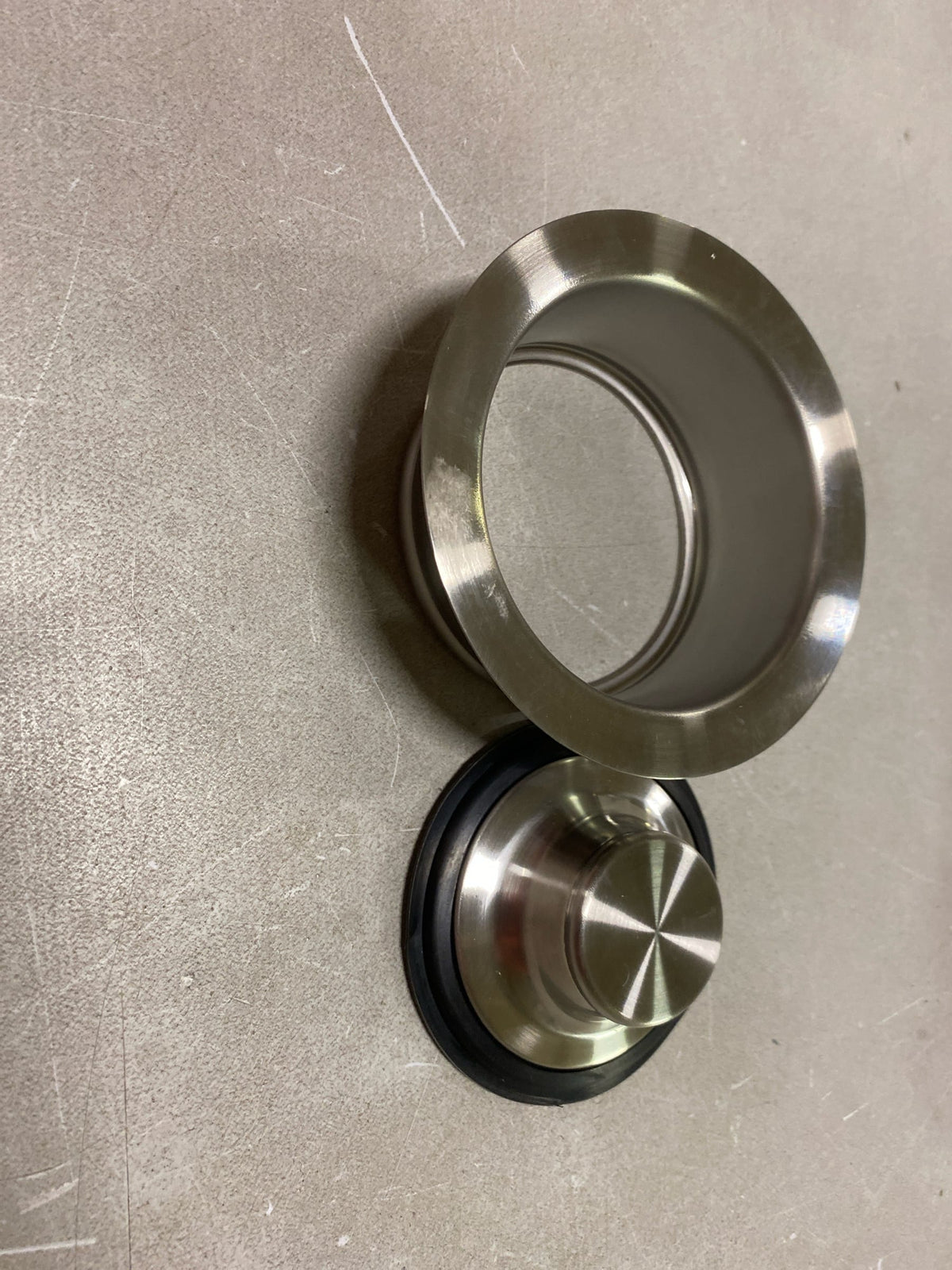 Everbilt 21-DSFS3-BN Designer Color Sink Flange and Stopper Set in Brush Nickel
