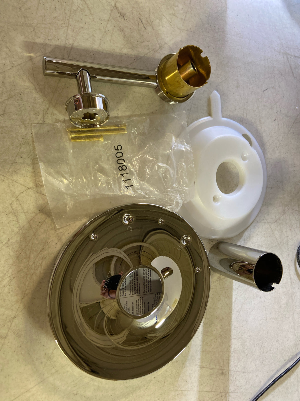 Kohler K-TS14423-4-SN Purist Pressure Balanced Valve Trim Only with Single Lever Handle - Less Rough In - Vibrant Polished Nickel