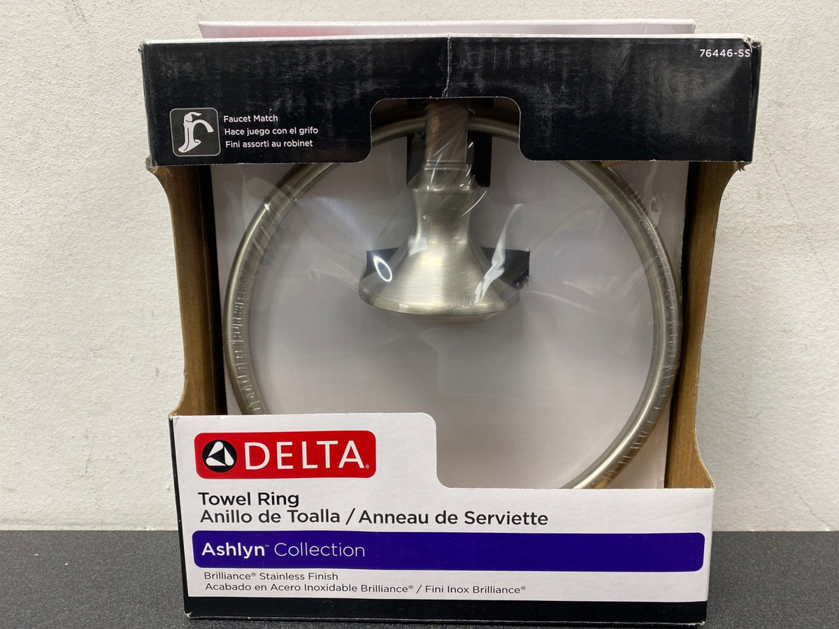 Delta 76446-SS Ashlyn 6-3/8" Wall Mounted Towel Ring - Brilliance Stainless