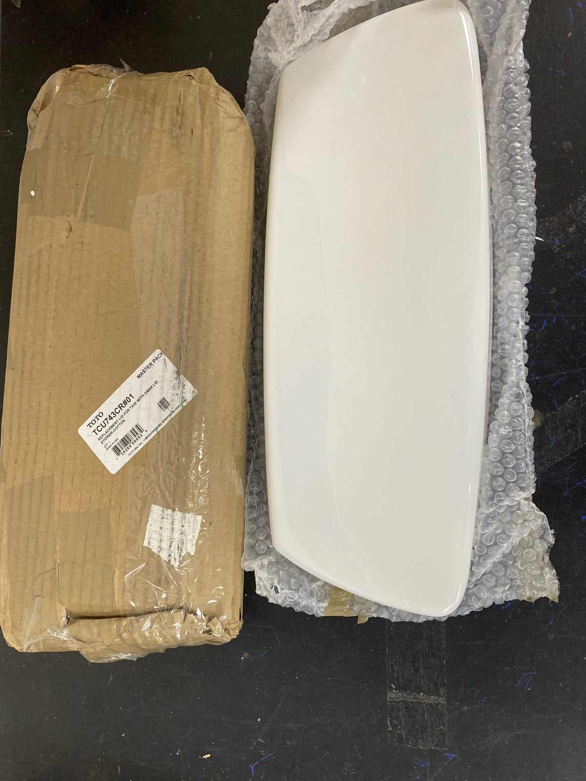 TOTO Drake 743S Toilet Tank Lid Only, Cotton White