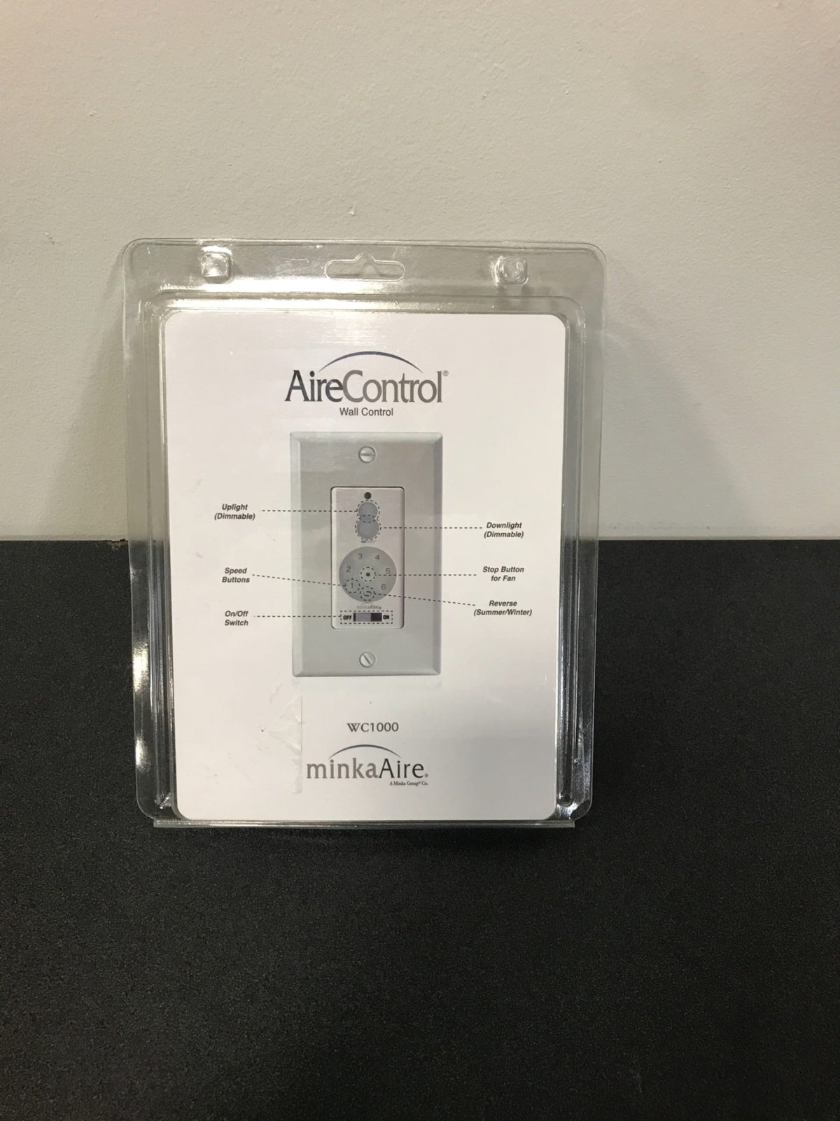 MinkaAire Wall Control for Six Speed DC Ceiling Fan