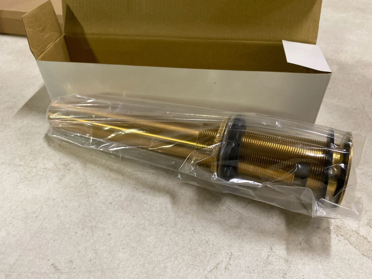 Signature Hardware 439788 Extended Pop-Up Bathroom Drain Assembly with Overflow