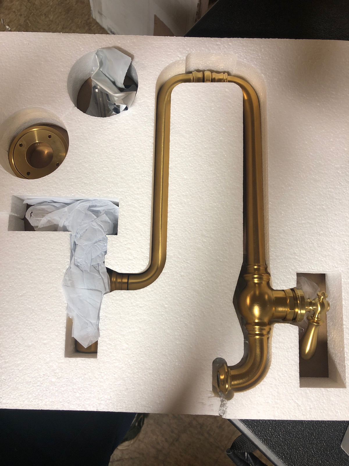 Kohler K-99270-2MB Artifacts 3.2 GPM Wall Mounted Single Hole Pot Filler - Vibrant Brushed Moderne Brass
