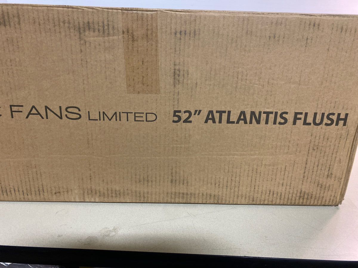 WAC Lighting F-073L-MB Atlantis 52" 3 Blade Indoor LED Hugger Ceiling Fan - Matte Black