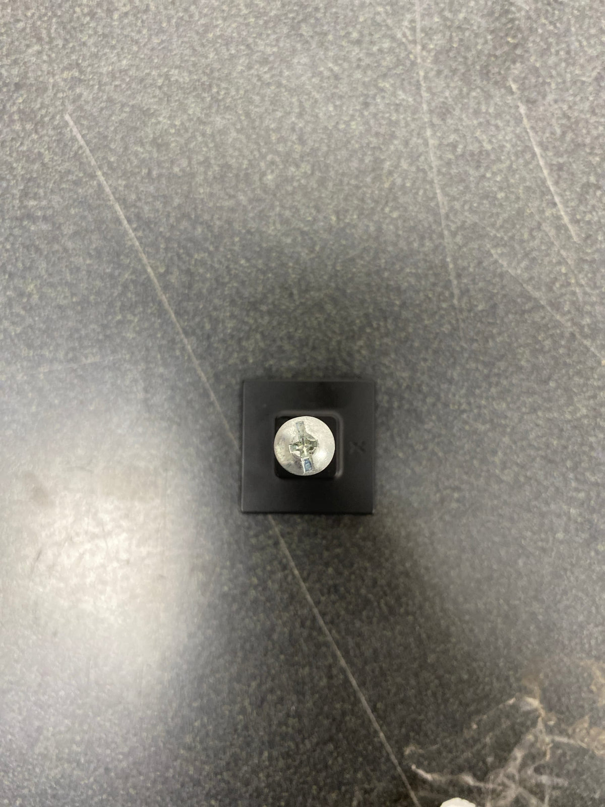 Amerock BP36905FB Monument 1-3/16 Inch Square Cabinet Knob - Matte Black