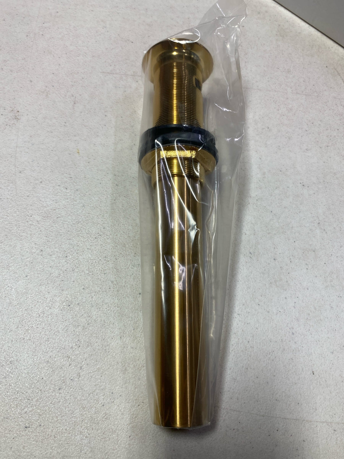 Signature Hardware 439787 Extended Press Type Pop Up Drain with No Overflow - Brushed Gold