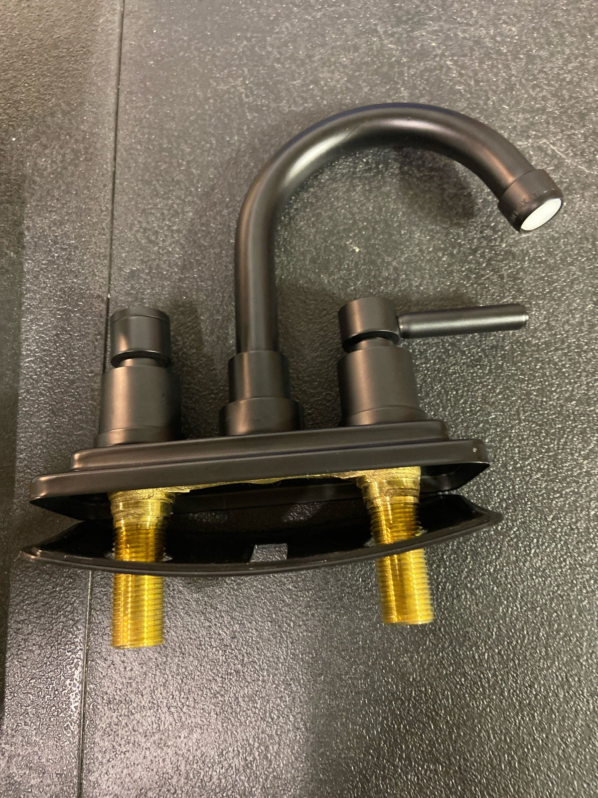 Kingston Brass KS8660DL Concord 1.2 GPM Centerset Bathroom Faucet with Pop-Up Drain Assembly - Matte Black