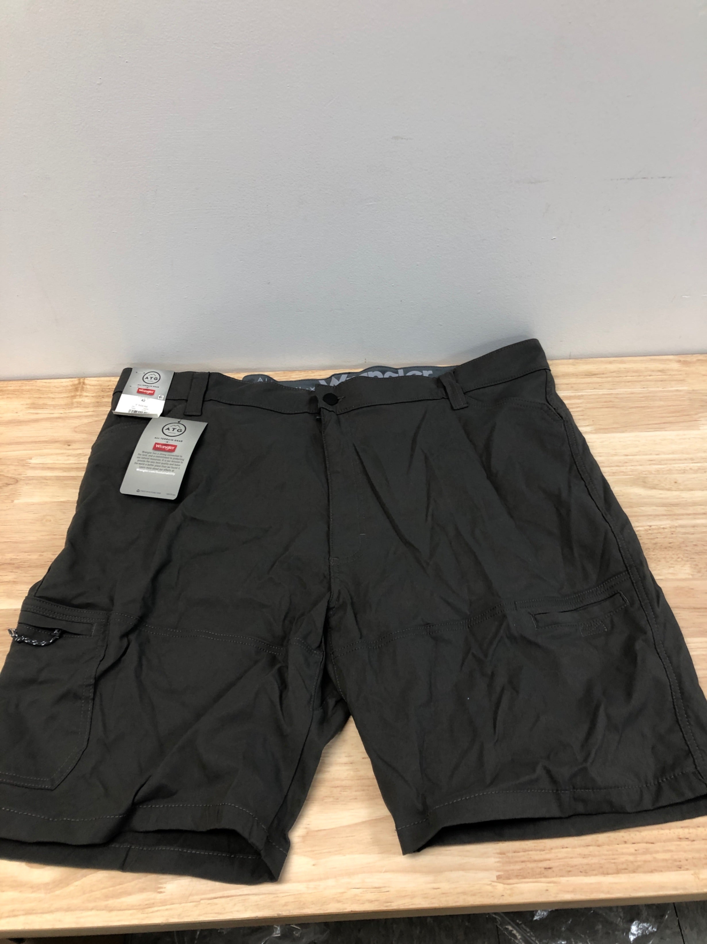 Wrangler Men's 10 Relaxed Fit Outdoor Shorts - (Dark Gray, 42)