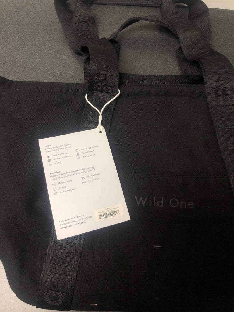 Wild One, Black Everyday Soft-Sided Flexible Shell Carrier, Made with 100% Cotton, Tight-Knit, Durable Cotton Canvas and Coated Base for Protection.