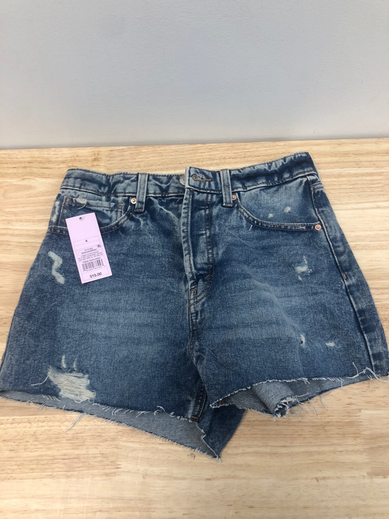 Wild Fable Women's Super-High Rise Cut-Off Jean Shorts - (Medium Blue Wash,4)