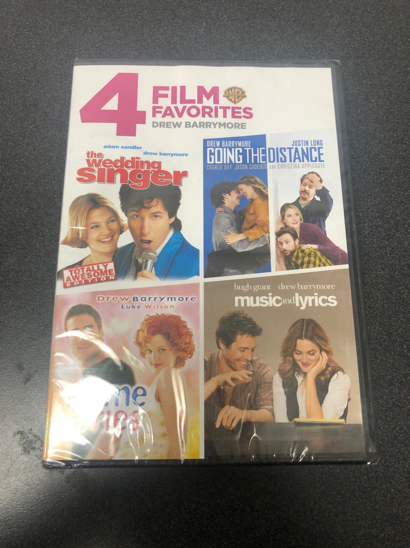 4 Film Favorites: Drew Barrymore (Music and Lyrics, Going the Distance, The Wedding Singer: Special Edition, Home Fries)