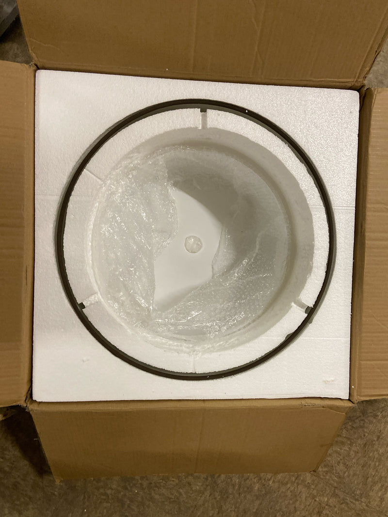 Kichler Lacey 20" Semi Flush Mount Light in Mission Bronze, 4-Light Classic Ceiling Light with Satin Etched Cased Opal Inner Diffusers and Light Umber Translucent Organza, (20" W x 13" H), 42387MIZ