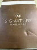 Signature Hardware SHBERH2PN Beasley Double Robe Hook - Polished Nickel