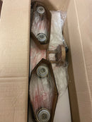 DESIGNERS FOUNTAIN Dalton Industrial Farmhouse 4-Light Bathroom Vanity Light Fixture, Brushed Gold, D243M-4B-BG