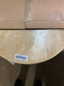 Rev-A-Shelf LD-4BW-401-24-1 Lazy Daisy Banded Wood Single Shelf 24" Kidney Shaped Lazy Susan for Corner Base Cabinets - Shelf Only - Maple