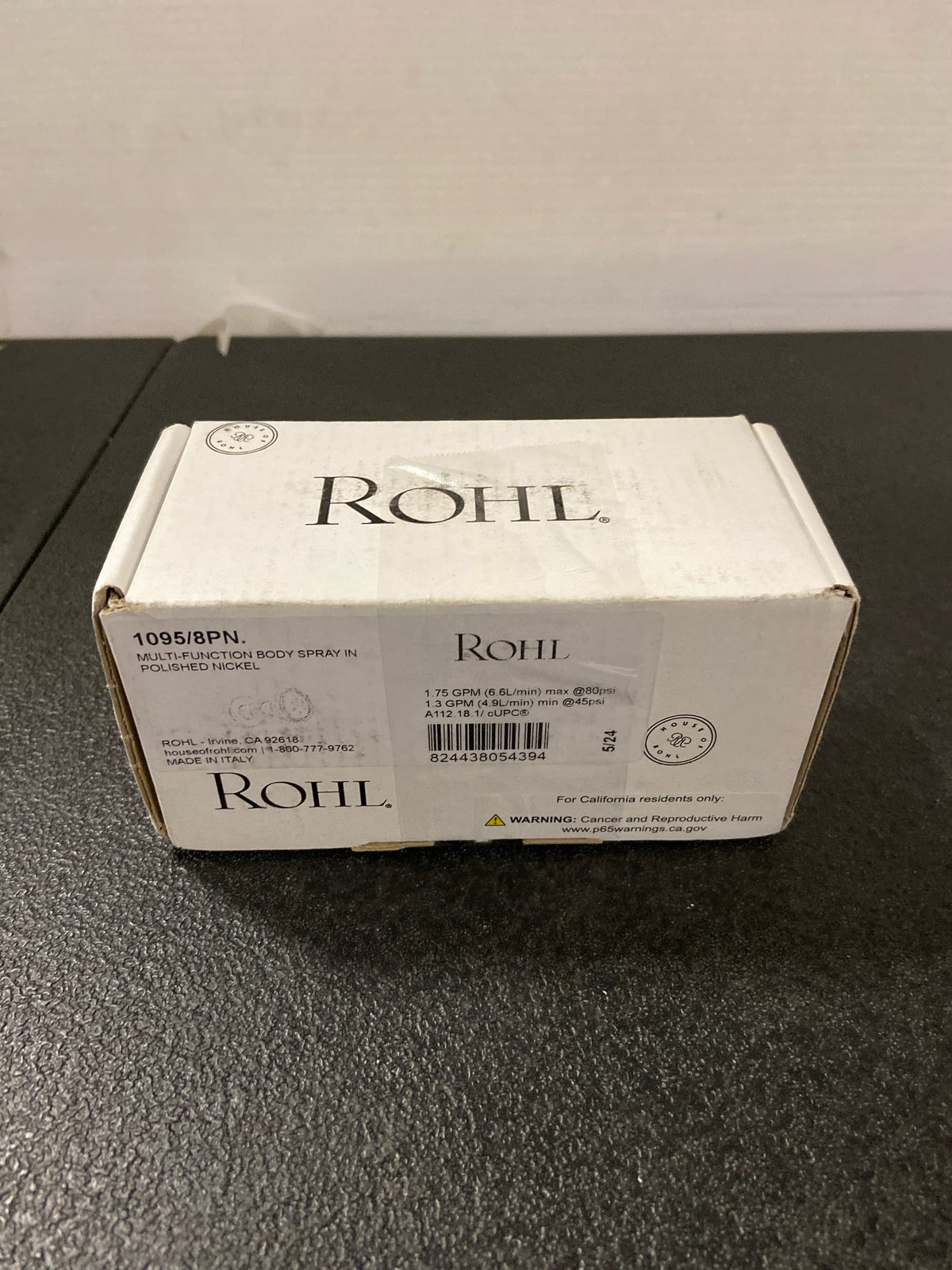 Rohl 1095/8PN 2 Function Round Brass Body Spray - Polished Nickel