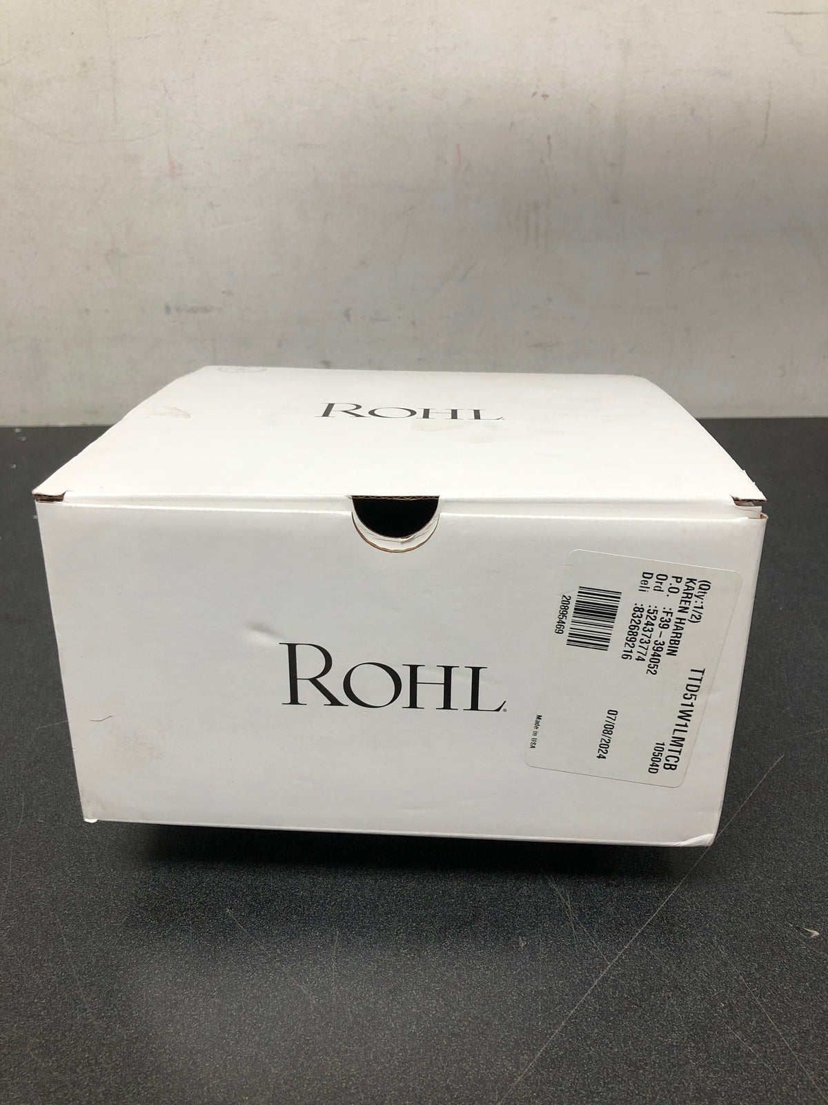 Rohl TTD51W1LM Pressure Balanced Valve Trim Only with Single Lever Handle - Less Rough In - Tuscan Brass