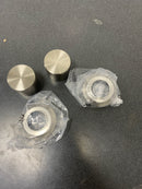 Signature Hardware SHLZ4RTKNOBZBN Lentz Knob Roman Tub Faucet Handles - Brushed Nickel