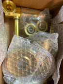 Kingston Brass KB242SO Magellan Tub and Shower Trim with Single Function Shower Head, Metal Lever Handles - Polished Brass