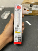 Satco Lighting S21354 8 Watt Vintage Edison Dimmable T9 Medium (E26) LED Bulb 7" Length - 800 Lumens , 2700K , and 90CRI - Clear