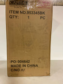 Capital Lighting 953345BK Chandler Transitional Antiqued Glass Outdoor Post Lantern, 4-Light 240 Total Watts, 24" H x 12" W, Black