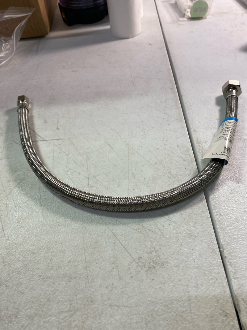 Highcraft CNCT2071 Braided Faucet Connector Female Compression Fitting, 20 In, Stainless Steel