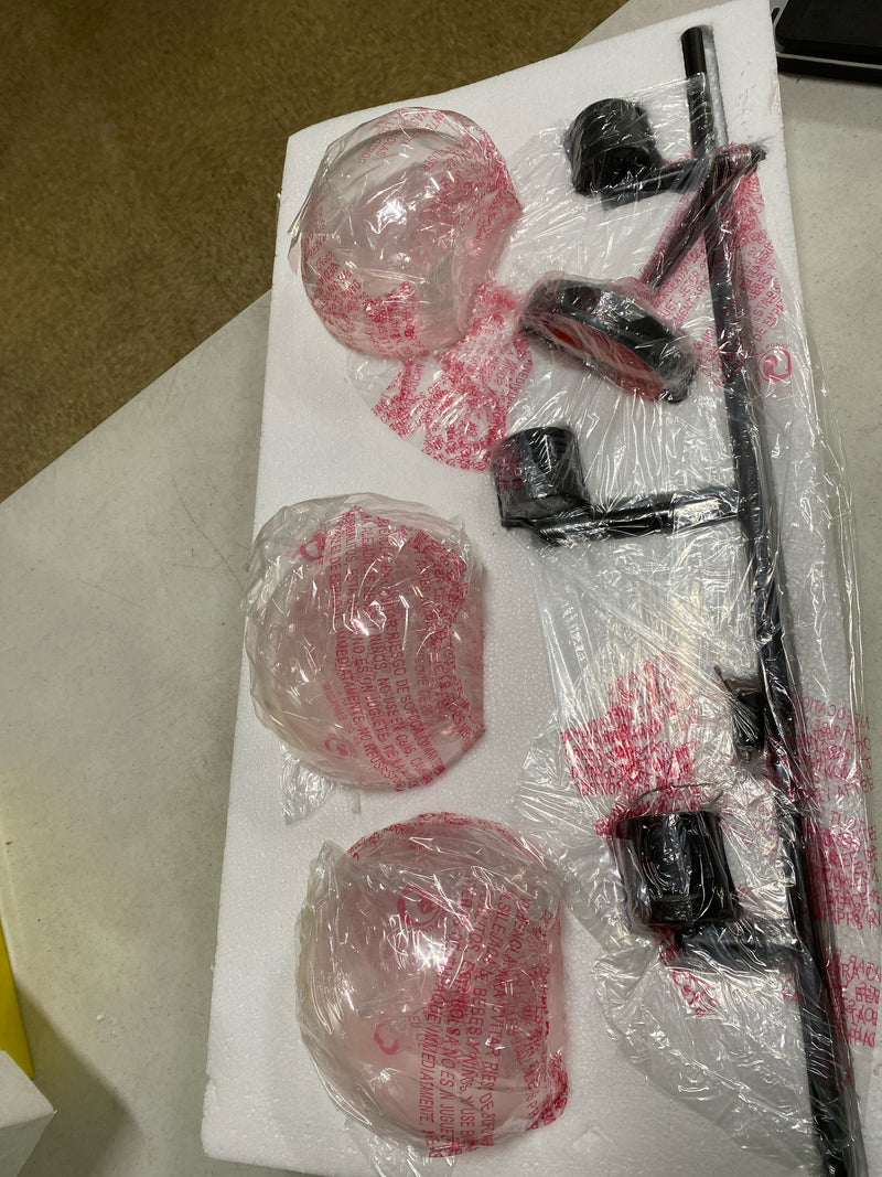 GLOBE Electric Mika 3-Light Track Lighting, Matte Black, Bulb Not Included