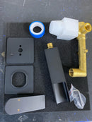 Vigo VG05005MB Atticus 1.2 GPM 5" H Single Handle Wall Mounted Widespread Bathroom Faucet - Matte Black