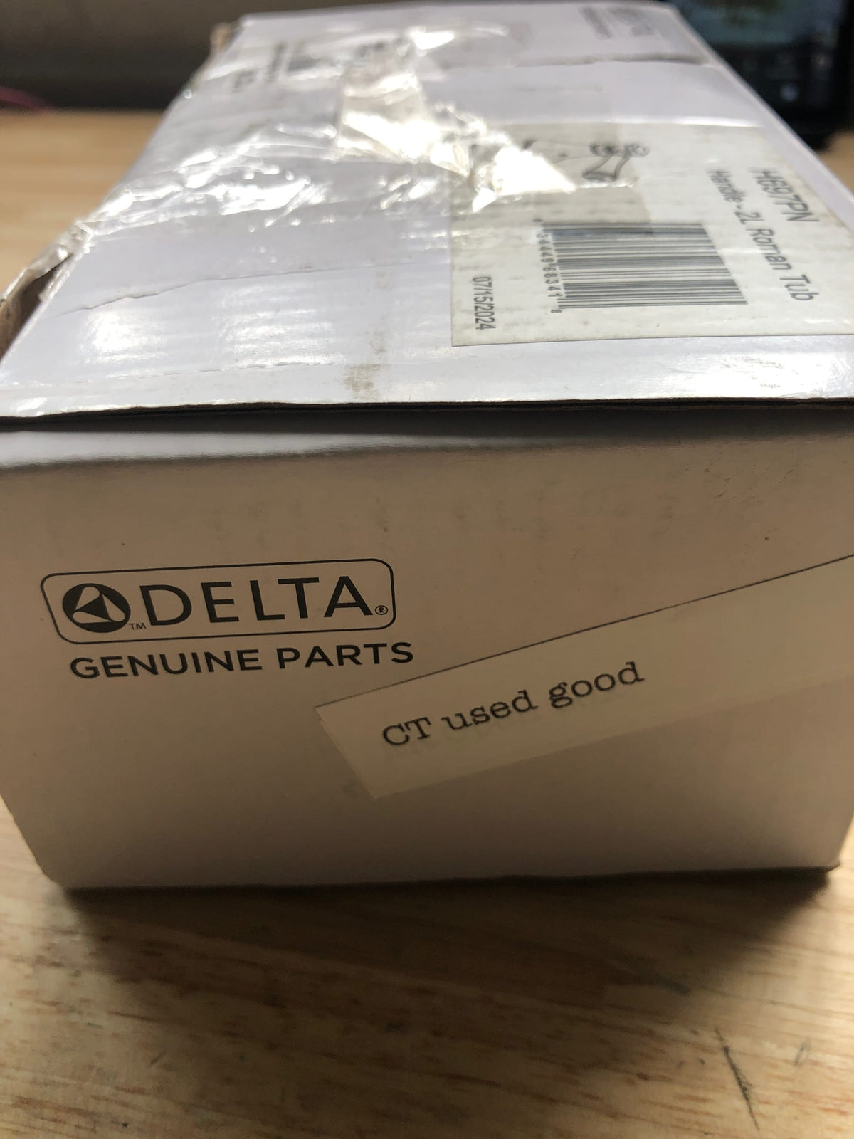 Delta Pair of Cassidy Metal Lever Handles for Roman Tub Faucet in Polished Nickel