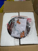 Westinghouse Carmen 1-Light Washed Copper Mini Pendant with Clear Textured Glass Shade-6371500