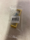 Elements 105-96BG Gibson 3-3/4" Center to Center Soft Square Cabinet Handle / Drawer Pull - Brushed Gold
